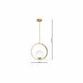 Lampa wisząca VIENNA 1xE14 Mosiądz