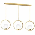Lampa wisząca VIENNA 3xE14 Mosiądz