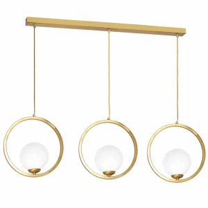 Lampa wisząca VIENNA 3xE14 Mosiądz