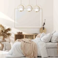 Lampa wisząca VIENNA 3xE14 Mosiądz