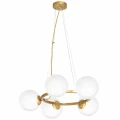 Lampa wisząca VIENNA 5xE14 Mosiądz