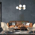 Lampa wisząca VIENNA 5xE14 Mosiądz