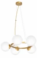 Lampa wisząca VIENNA 5xE14 Mosiądz
