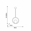 Lampa wisząca BOSTON 1xE14 czarny