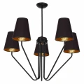 Lampa wisząca VICTORIA 5xE27 czarny