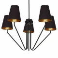 Lampa wisząca VICTORIA 5xE27 czarny