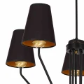 Lampa wisząca VICTORIA 5xE27 czarny