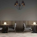 Lampa wisząca VICTORIA 5xE27 czarny