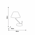 Lampa stołowa VICTORIA 1xE27 czarny