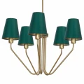 Lampa wisząca VICTORIA 5xE27 Mosiądz