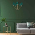Lampa wisząca VICTORIA 5xE27 Mosiądz