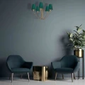 Lampa wisząca VICTORIA 5xE27 Mosiądz