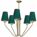 Lampa wisząca VICTORIA 5xE27 Mosiądz