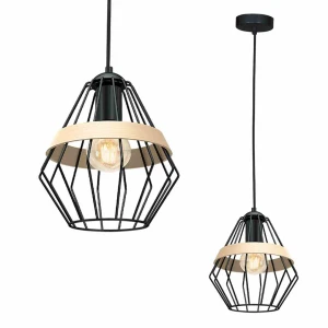 Lampa wisząca CLIFF 1xE27 czarny