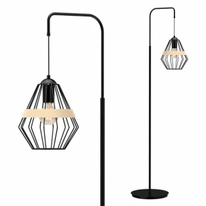 Lampa podłogowa CLIFF 1xE27 czarny