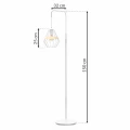 Lampa podłogowa CLIFF 1xE27 biały