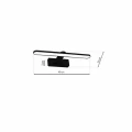 Kinkiet SPLASH 40cm 8W LED czarny