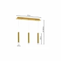 Lampa wisząca GOLDIE 3x5W LED złoty