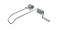 Profil aluminiowy SREBRNY TYP K 2m + Klosz mleczny, sprężyna montażowa