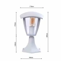 Lampa ogrodowa stojąca FOX 1xE27 Mała biały