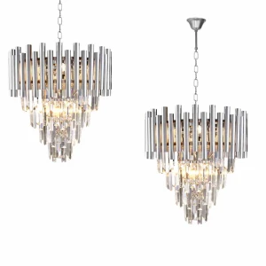 Lampa wisząca MADISON 9xE14 chrom