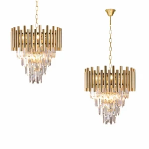 Lampa wisząca MADISON 9xE14 złoty