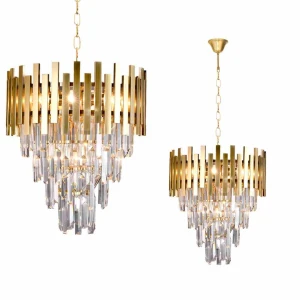 Lampa wisząca ASPEN II 9xE14 złoty