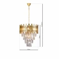 Lampa wisząca ASPEN II 9xE14 złoty