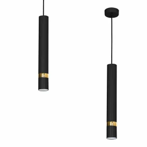 Lampa wisząca JOKER 1xGU10 czarno/złoty