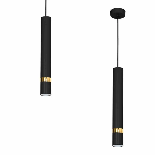 Lampa wisząca JOKER 1xGU10 czarno/złoty
