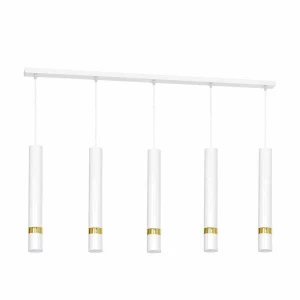 Lampa wisząca JOKER 5xGU10 biało/złoty