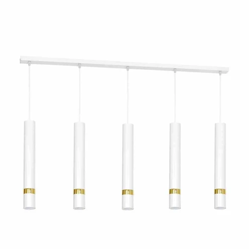 Lampa wisząca JOKER 5xGU10 biało/złoty