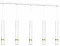 Lampa wisząca JOKER 5xGU10 biało/złoty