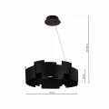 Lampa wisząca TORINO 24W LED czarny