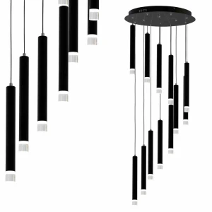 Lampa wisząca CARBON 12W LED czarny