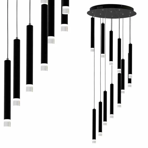 Lampa wisząca CARBON 12W LED czarny