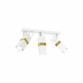 Plafon VIDAR biało/złoty 3xGU10 szer.60cm