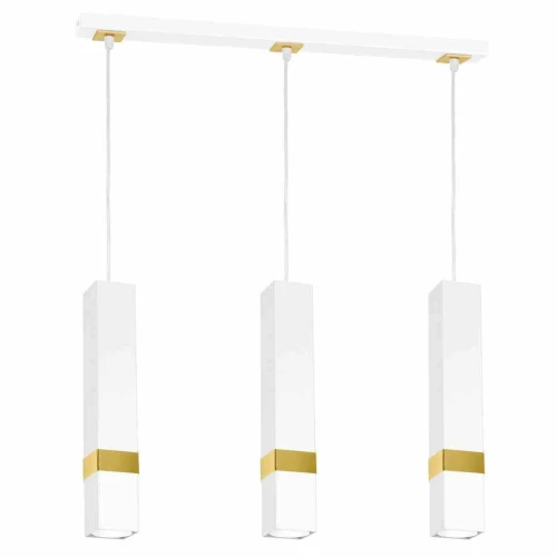 Lampa wisząca VIDAR 3xGU10 biało/złoty
