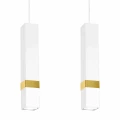 Lampa wisząca VIDAR 3xGU10 biało/złoty