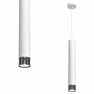 Lampa wisząca DANI 1xGU10 biały/chrom