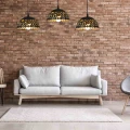 Lampa wisząca LISA 3xE27 czarny