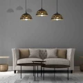 Lampa wisząca LISA 3xE27 czarny