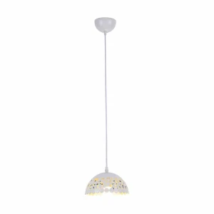 Lampa wisząca LISA 1xE27 18cm biały