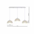 Lampa wisząca LISA 3xE27 biały