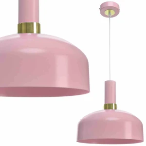 Lampa wisząca MALMO 1xE27 Różowy