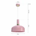 Lampa wisząca MALMO 1xE27 Różowy