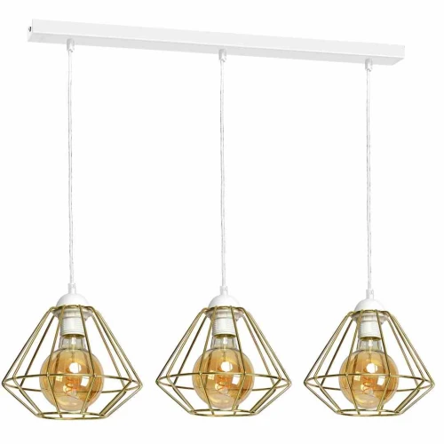 Lampa wisząca LUPO 3xE27 biało/złoty