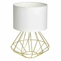 Lampa podłogowa LUPO WITE 1xE27 biało/złoty
