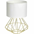 Lampa podłogowa LUPO WITE 1xE27 biało/złoty