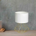 Lampa podłogowa LUPO WITE 1xE27 biało/złoty